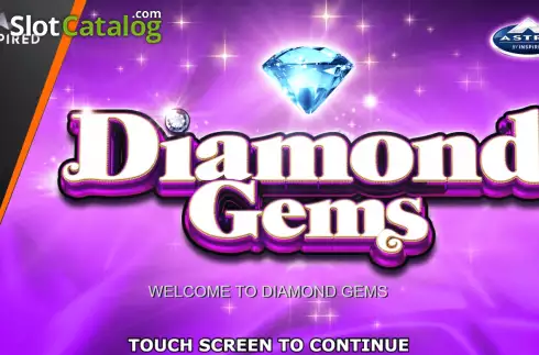 Start Screen. Diamond Gems slot