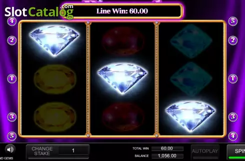 Win Screen 5. Diamond Gems slot
