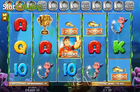 Free Spins Win Screen 4. Catch of the Day Reeling 'Em In slot