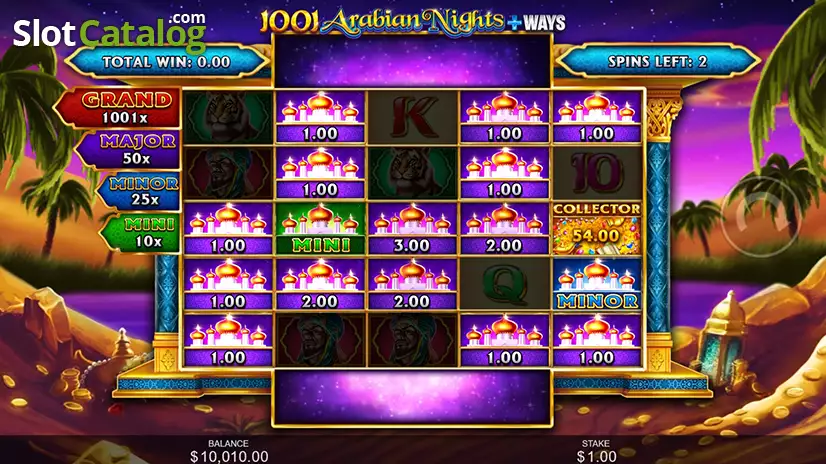 1001 Arabian Nights Hold and Win Bonus