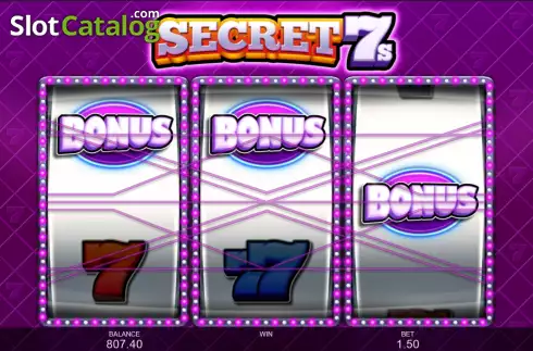 Free Spins Win Screen. Secret 7s slot