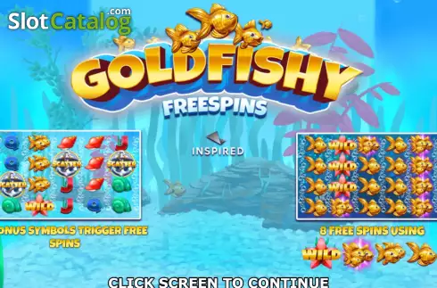 Start Screen. Gold Fishy Free Spins slot