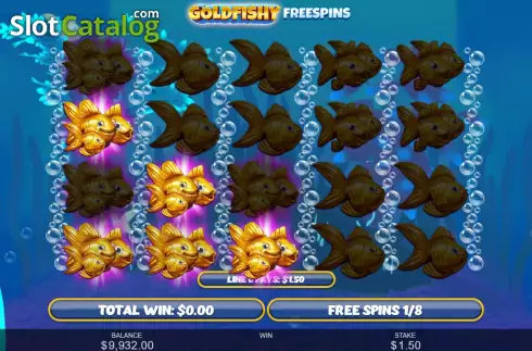 Free Spins Win Screen 2. Gold Fishy Free Spins slot