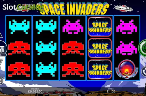 Reel Screen. Space Invaders slot