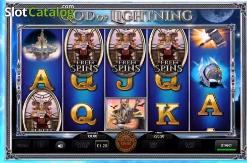 Ekran 1. God of Lightning (Inspired Gaming) yuvası