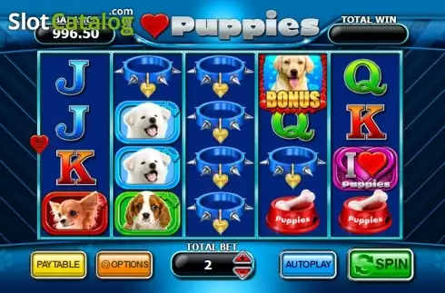 画面2. I Heart Puppies カジノスロット