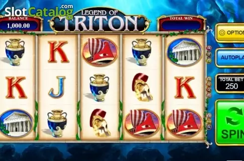 Bildschirm4. Legend of Triton slot