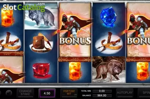 Bonus win screen. Gem Hunter (Inspired Gaming) slot