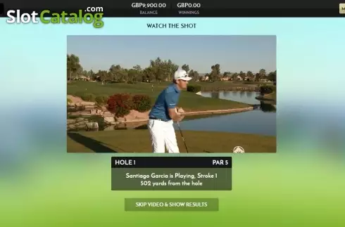 Reel screen. Rush Golf Live slot