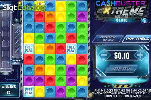 Game Screen. Cash Buster Extreme slot