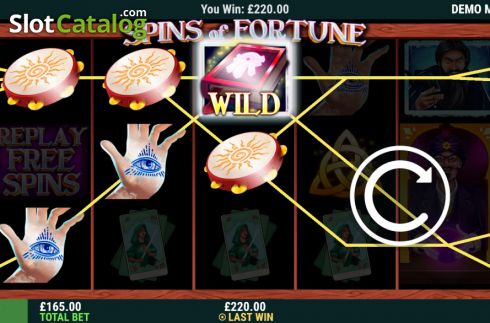 Win screen 2. Spins of Fortune slot