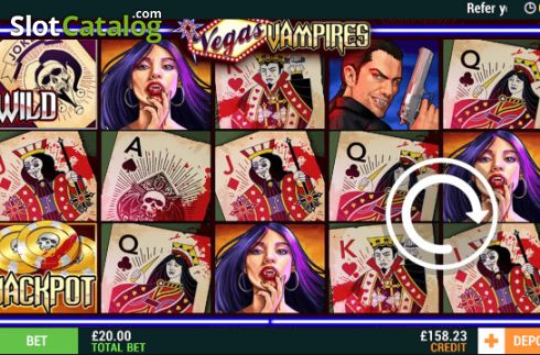 Bildschirm2. Vegas Vampires slot