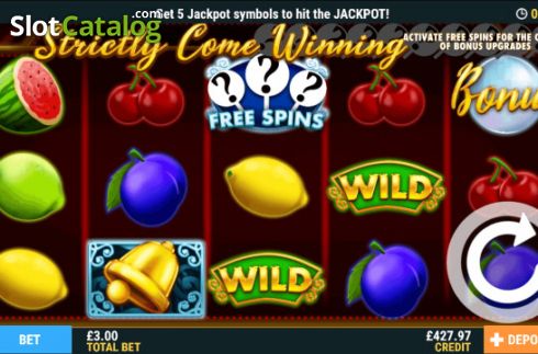 Reel Screen. Strictly Come Winning slot