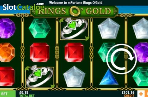 Reels Screen. Rings of Gold slot