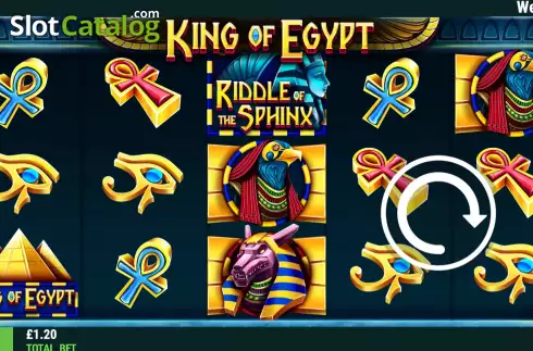 画面2. King of Egypt (Intouch Games) カジノスロット