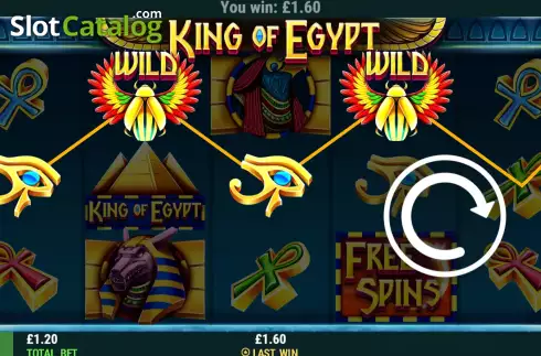 画面4. King of Egypt (Intouch Games) カジノスロット