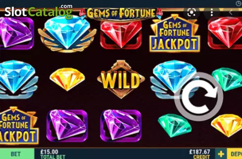Ekran2. Gems of Fortune (Intouch Games) yuvası