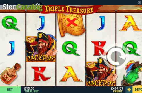 Reel screen. Triple Treasure slot