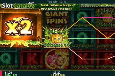 画面4. Mega Monkeys カジノスロット