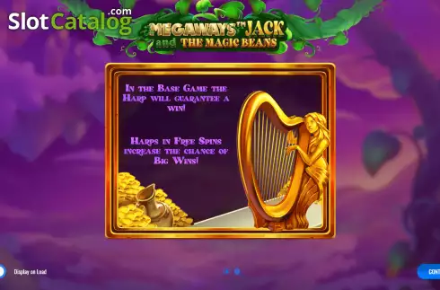 Start Screen. Megaways Jack and The Magic Beans slot