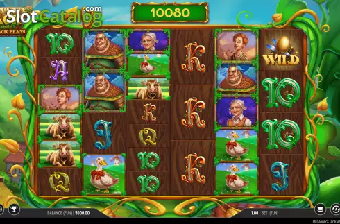 Schermo3. Megaways Jack and The Magic Beans slot