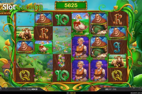 Schermo4. Megaways Jack and The Magic Beans slot