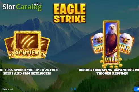 Écran2. Eagle Strike Hold and Win Machine à sous