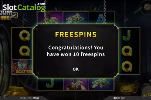 Free Spins Win Screen 2. Boom Time slot