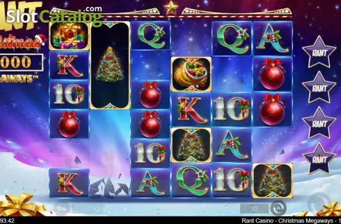 Win screen 2. RANT Christmas Megaways slot