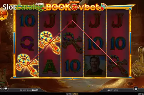 Win screen 2. Book of Vbet slot
