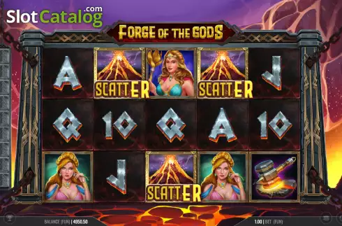Bildschirm9. Forge of the Gods slot