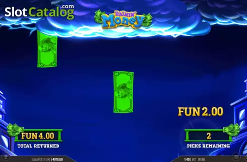 Bonus Game Win Screen 4. Rainin' Money slot
