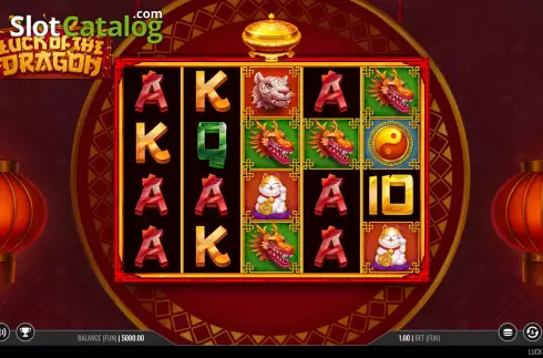 Reel Screen. Luck of the Dragon slot