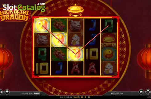 Bildschirm7. Luck of the Dragon slot