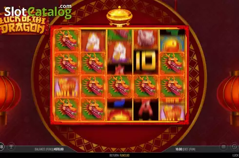 Bildschirm9. Luck of the Dragon slot