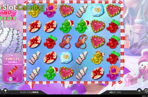Game screen. Sweet Candy Christmas slot