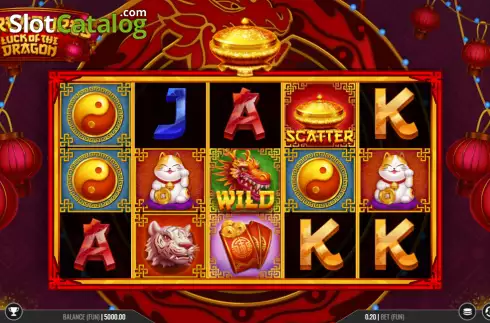 Reels screen. 8 Treasures: Luck of the Dragon slot