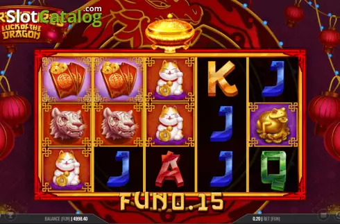 Win screen. 8 Treasures: Luck of the Dragon slot