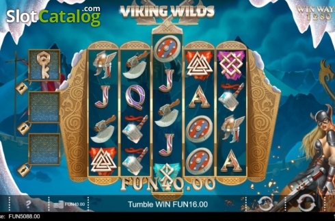 Win Screen. Viking Wilds slot