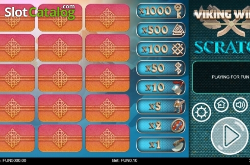 画面2. Viking Wilds Scratch カジノスロット