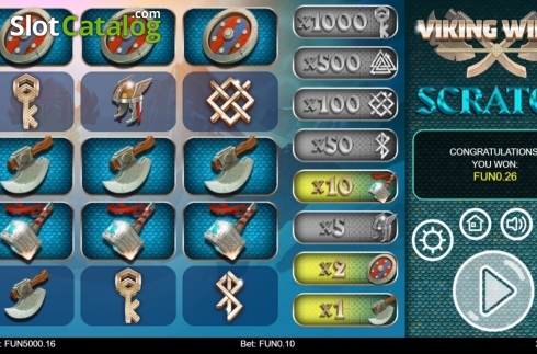 画面3. Viking Wilds Scratch カジノスロット