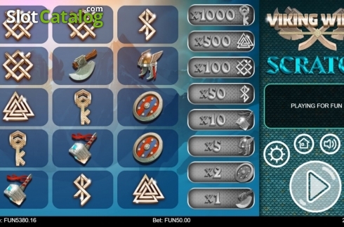 Game Screen 4. Viking Wilds Scratch slot