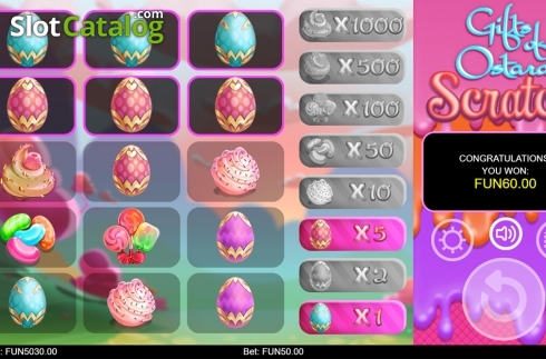 Game workflow 3. Gifts of Ostara Scratch slot