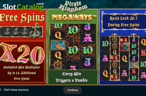 画面2. Pirate Kingdom Megaways (パイレーツ・キングダム・メガウェイズ) カジノスロット