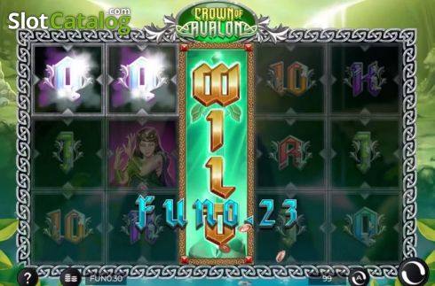 Win screen 1. Crown of Avalon slot