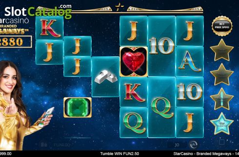 Win screen. Star Casino Branded Megaways slot
