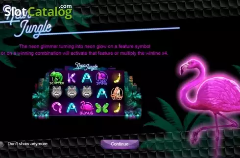 Bildschirm 1. Neon Jungle slot