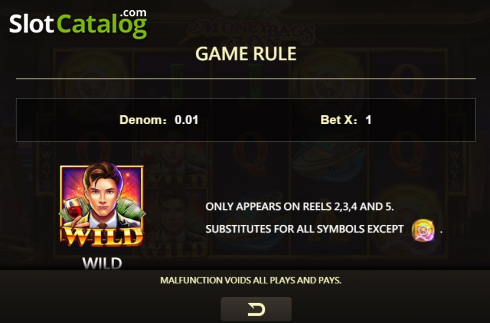 Paytable 1. Moneybags Man slot