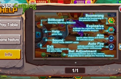 Game info screen. Dragon Master (JDB) slot