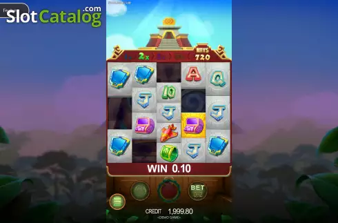 Win screen. Maya Gold Crazy slot